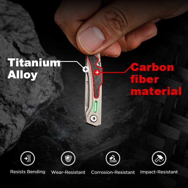 NickBlade - Titanium Micro Folding Knife for EDC Tasks