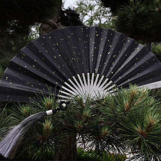 The Galaxy: Titanium EDC Kung Fu Folding Fan// Emergency Tool