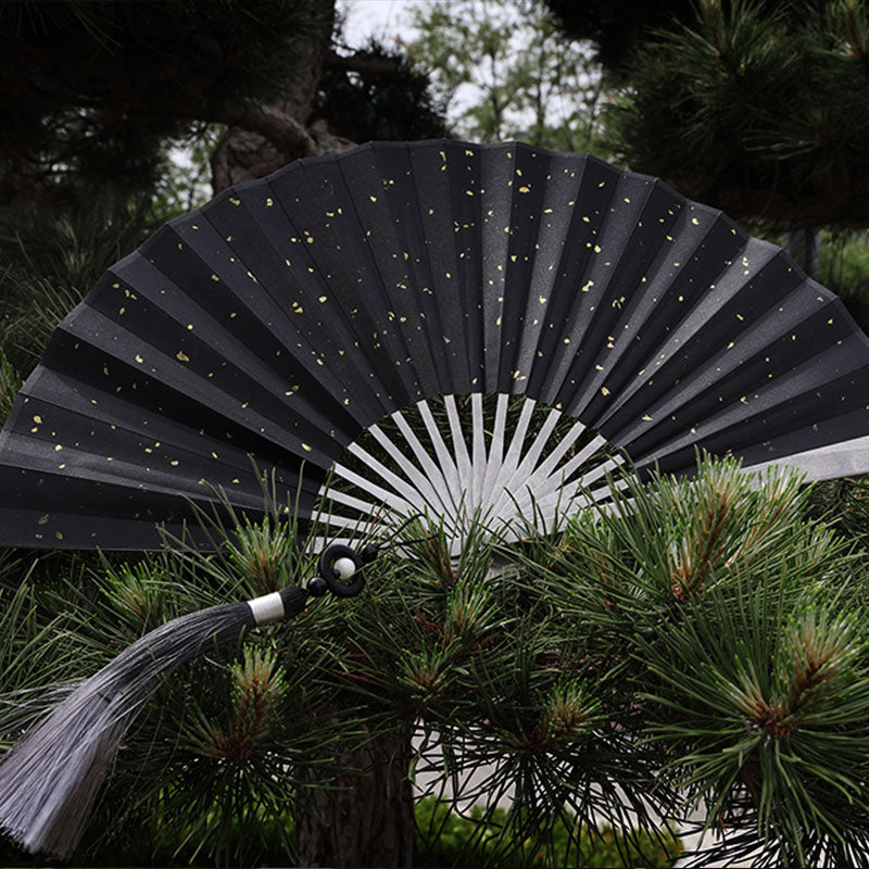 The Galaxy: Titanium EDC Kung Fu Folding Fan// Emergency Tool