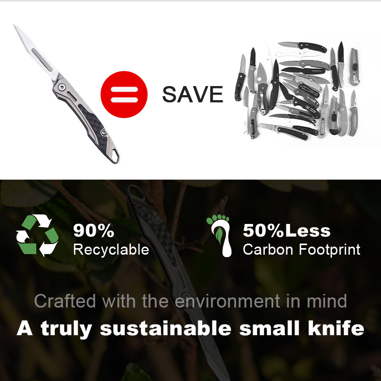 NickBlade - Titanium Micro Folding Knife for EDC Tasks