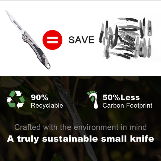 NickBlade - Titanium Micro Folding Knife for EDC Tasks