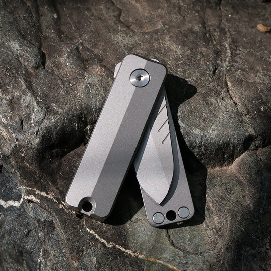 TiSpin Blade — Titanium Magnetic Fidget Utility Knife