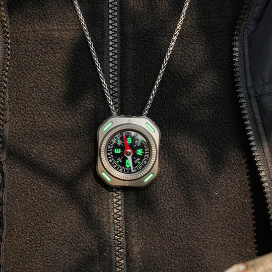 CompaX — A Titanium Compass with Multiple Carry Options