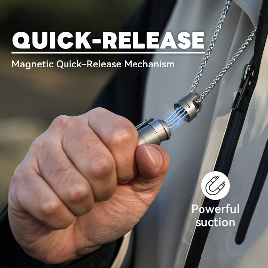 TwiLite - Titanium Magnetic Quick Release Flashlight