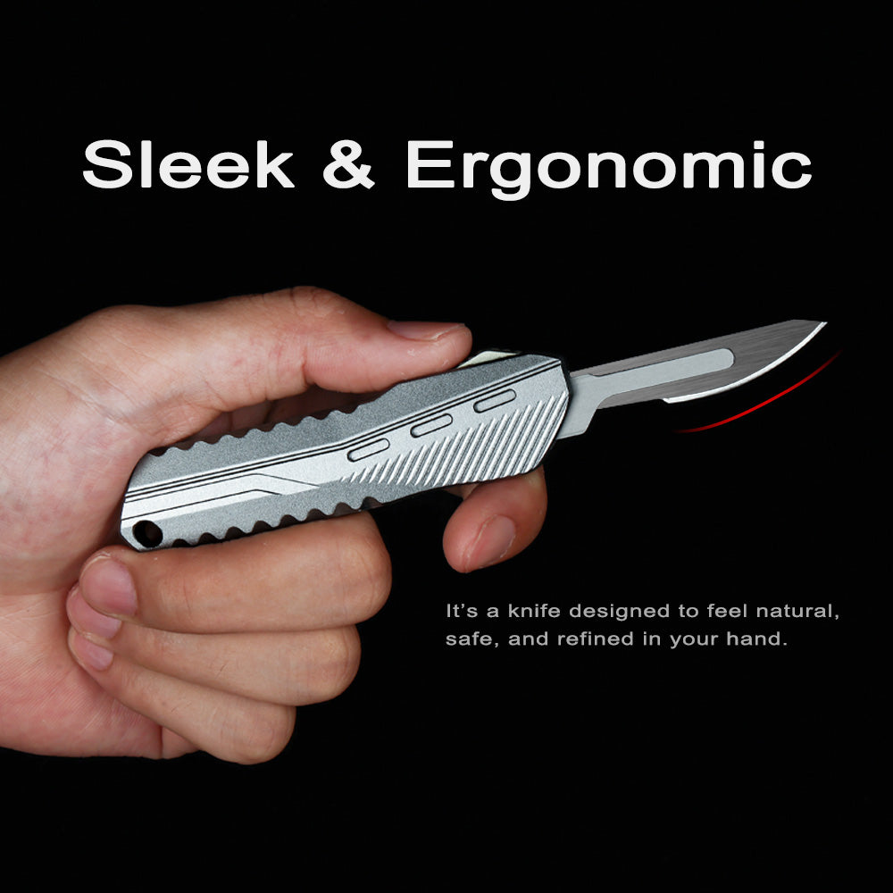 SwiftMamba | Quick-Deploy EDC Utility Knife – CNC Machined Scalpel Folder