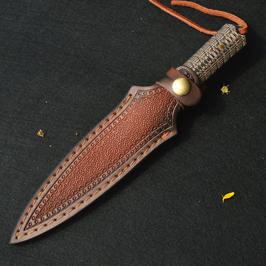 Artisan Fixed Blade Knife| Damascus or Mirror Finish | G10 Handle