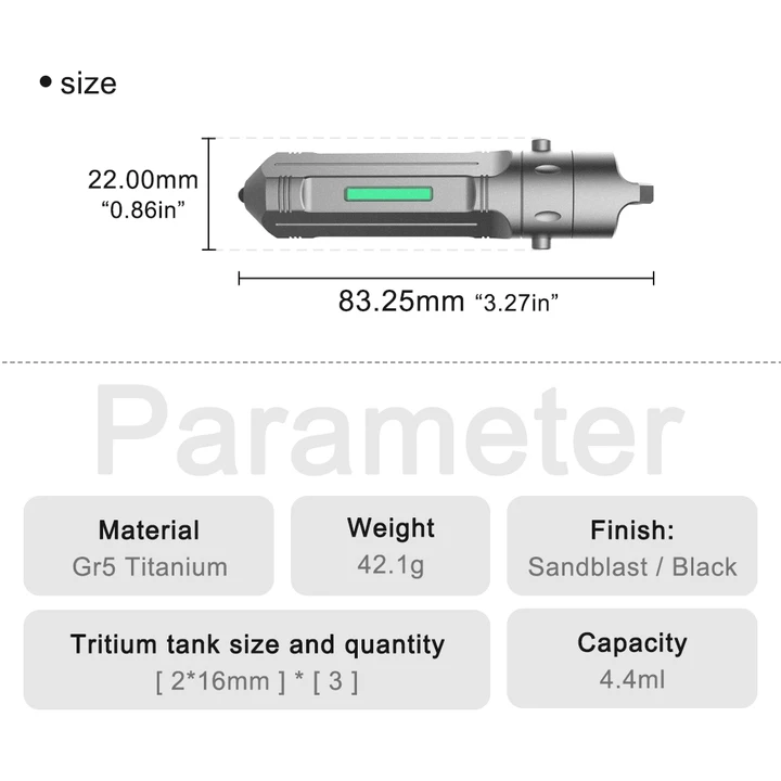 Vaultik - Magnetic Quick-Release Titanium EDC Capsule