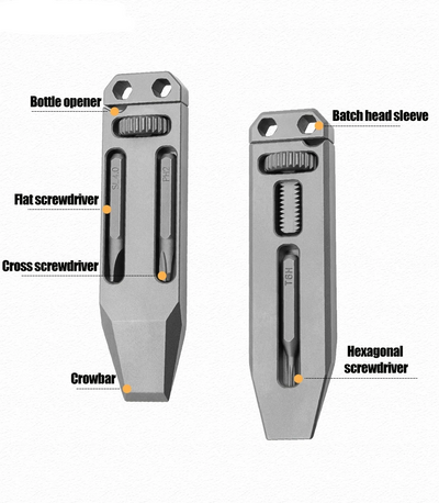 The Alix : 4 in 1 Titanium Multitool Pry Bar