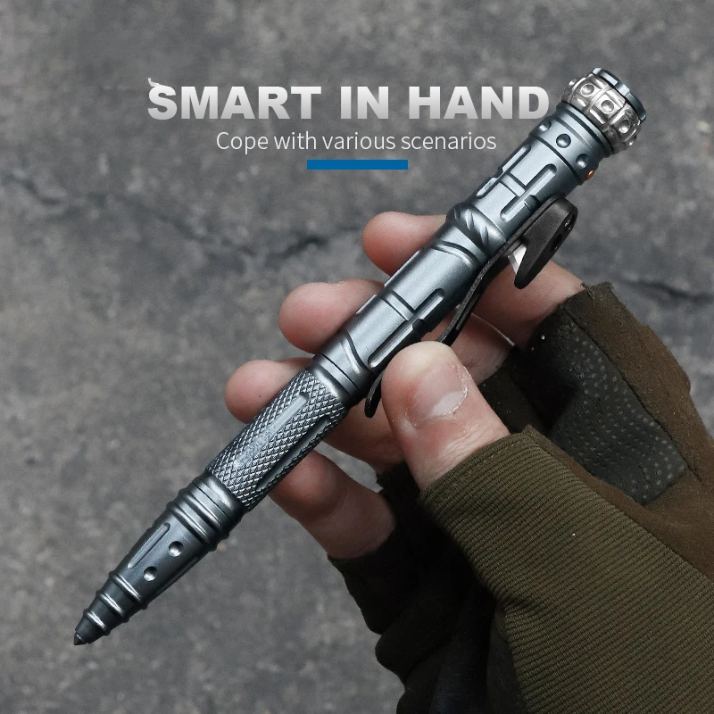 SpinStrike : 9 in 1 Multifunctional Heavy-Duty Ballpoint Pen