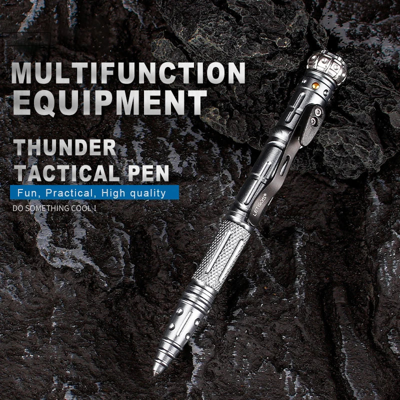 SpinStrike : 9 in 1 Multifunctional Heavy-Duty Ballpoint Pen