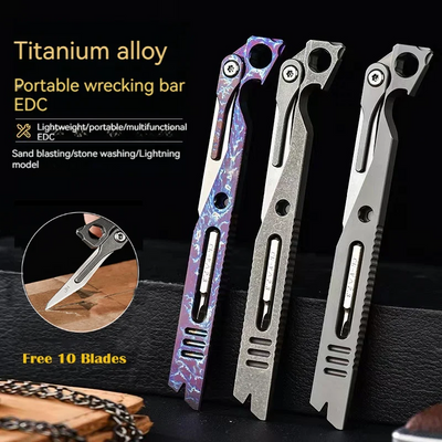 IronClad :  9 in 1 Titanium Multitool Pocket EDC Pry Bar