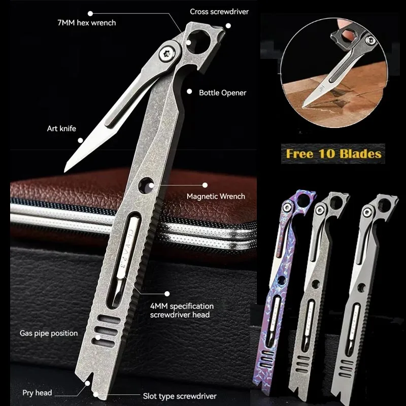 IronClad :  9 in 1 Titanium Multitool Pocket EDC Pry Bar