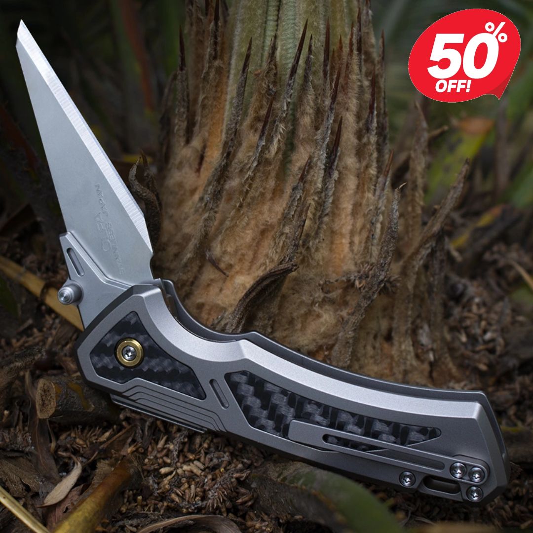 The Thunder: Titanium Utility Knife with Replaceable Blade