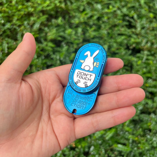 Don’t Touch Bunny Slider – Grumpy Rabbit EDC Toy with Addictive “Ding” Sound