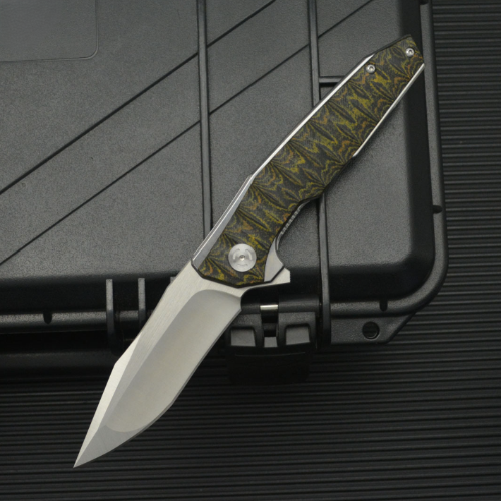 Python D2 Heavy-Duty Folding Knife — G10 Tactical Survival Blade
