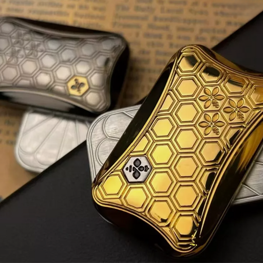 Honeycomb Infinity Magnetic Slider — Stainless Steel Fidget Toy for Adults | Anxiety Relief & EDC Desk Gadget