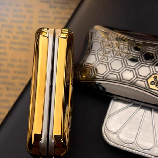 Honeycomb Infinity Magnetic Slider — Stainless Steel Fidget Toy for Adults | Anxiety Relief & EDC Desk Gadget