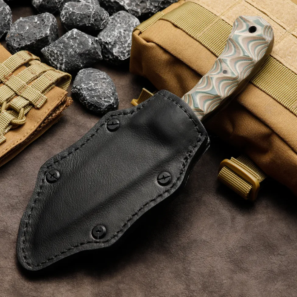 IronClad 80CRV2 Tactical Fixed Blade Knife — Full-Tang Survival Knife with G10 Handle