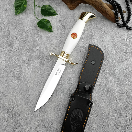 Legacy Blade: 9CR18MOV Artisan EDC Knife with Brass & Ebony Accents