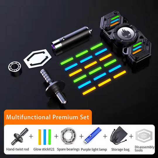 CosmoGlow: The Ultimate Glow-in-the-Dark Metal Fidget Spinner