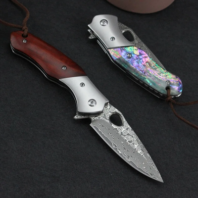 Shellshade Swoop:  VG10 Stainless Steel Pocket Hunting Knife