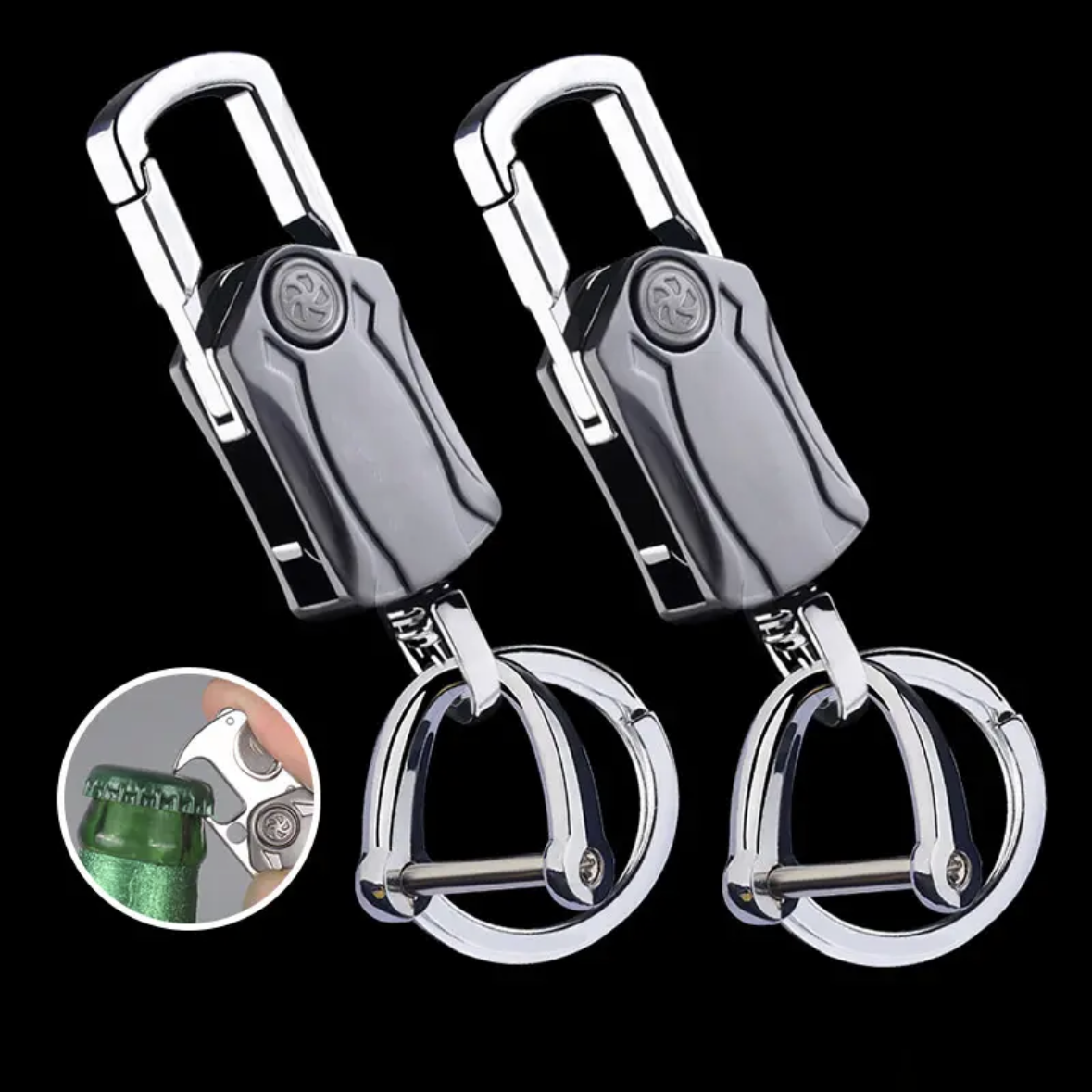 UniKey EDC Car Keychain – Multi-Tool Box Cutter & Fidget Spinner, Custom Engraving Option