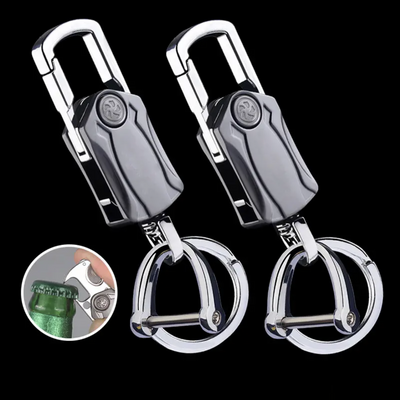 UniKey EDC Car Keychain – Multi-Tool Box Cutter & Fidget Spinner, Custom Engraving Option