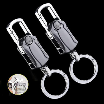 UniKey EDC Car Keychain – Multi-Tool Box Cutter & Fidget Spinner, Custom Engraving Option