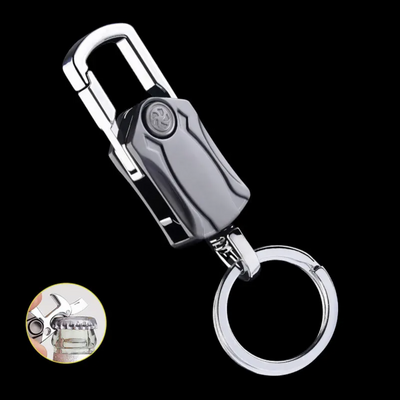 UniKey EDC Car Keychain – Multi-Tool Box Cutter & Fidget Spinner, Custom Engraving Option