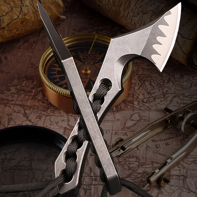 Axehammer : Stainless Steel Mini Tactical Axe Knife