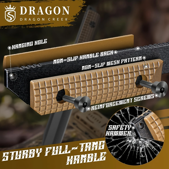 The Vanguard : Outdoor Fixed Blade Knife Straight Knife