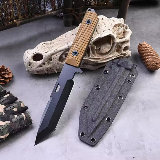 The Vanguard : Outdoor Fixed Blade Knife Straight Knife