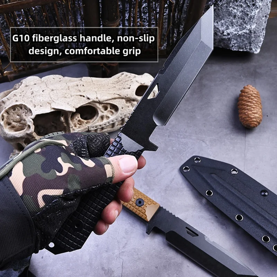 The Vanguard : Outdoor Fixed Blade Knife Straight Knife