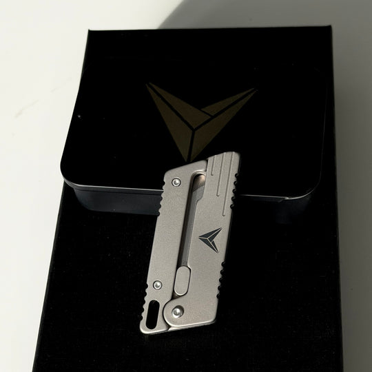 VOLOS Flick Ninja – Titanium Gravity Fidget Knife | Mini EDC Blade with Unique Opening