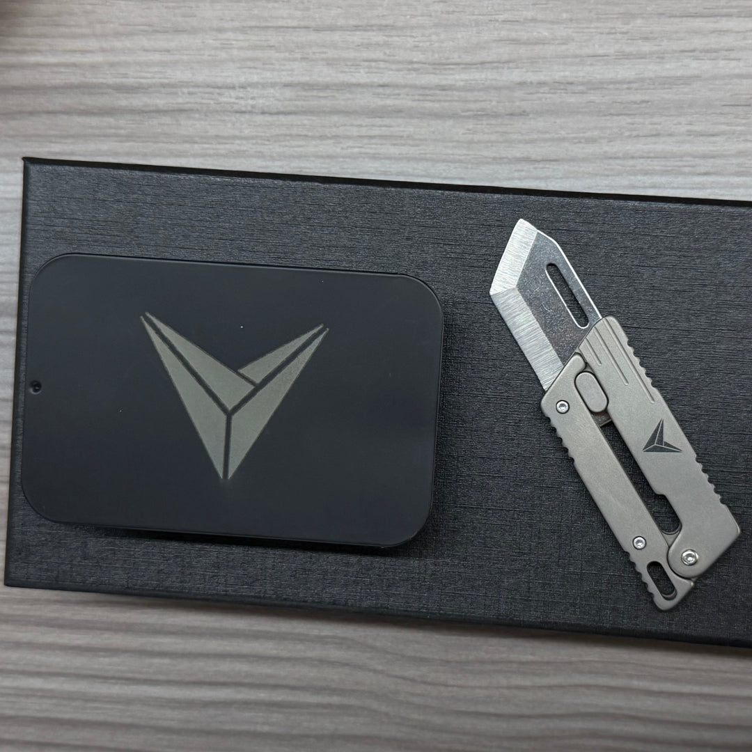 VOLOS Flick Ninja – Titanium Gravity Fidget Knife | Mini EDC Blade with Unique Opening