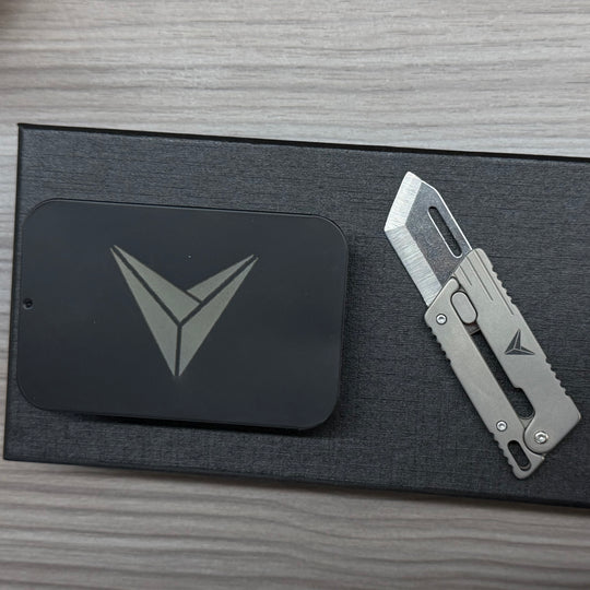 VOLOS Flick Ninja – Titanium Gravity Fidget Knife | Mini EDC Blade with Unique Opening