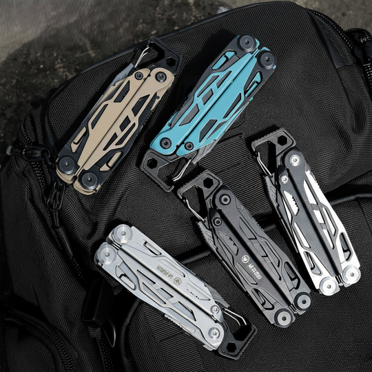 Solar Chase Pliers | 14-in-1 Tactical Multitool with Fire Starter & Saw | Heavy Duty 420 Steel for Survival & EDC