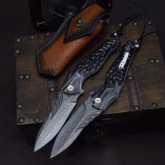 Devil's Soul | VG10 Damascus Steel Forged Knife