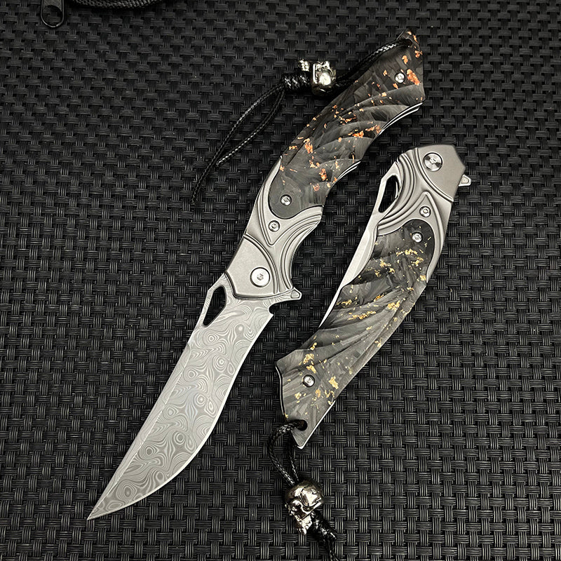 Night Owl – M390 Steel Carbon Fiber Tactical Folding Knife