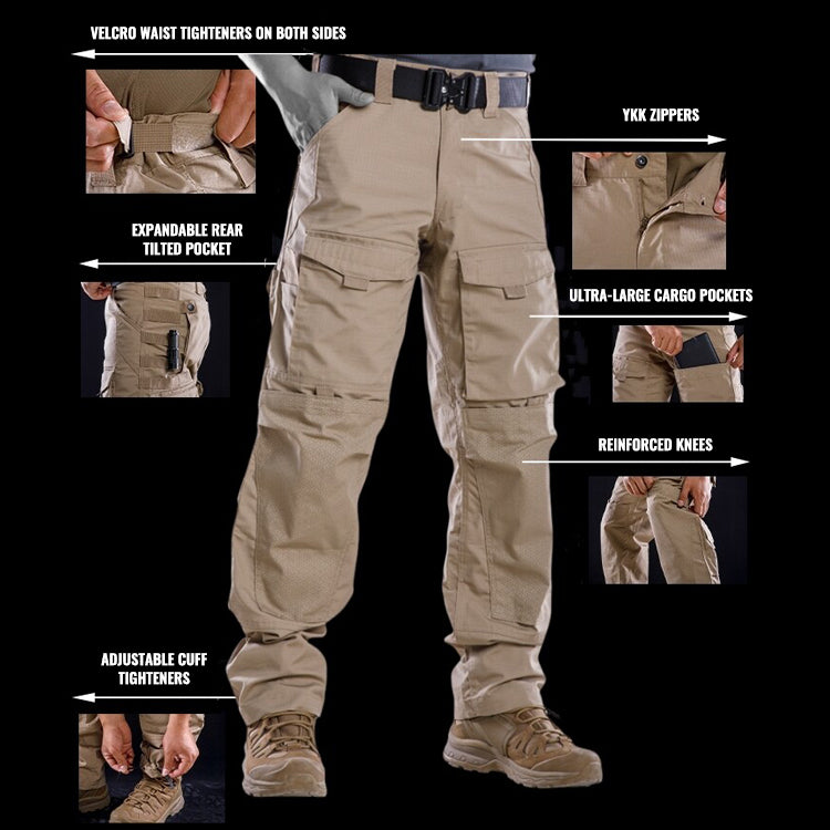 Invader Assault – Durable Ripstop Tactical Cargo Pants For Hiking, Cycling & Outdoor