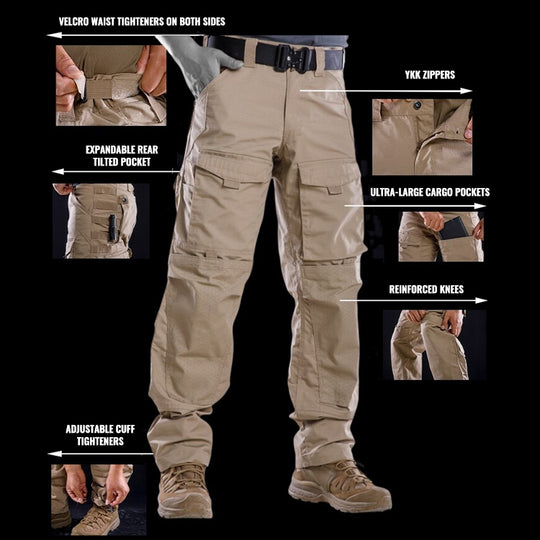 Invader Assault – Durable Ripstop Tactical Cargo Pants For Hiking, Cycling & Outdoor