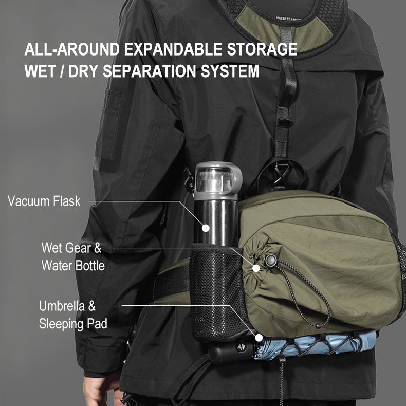VersaPak – 3-In-1 Lightweight Convertible Backpack For Hiking, Cycling & Travel