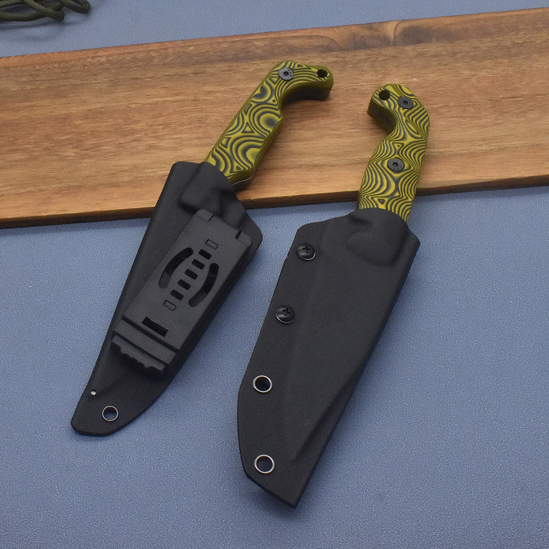 Venture-EDGE Survival Fixed Blade Knife - 1095 High Carbon Steel Bushcraft Tool