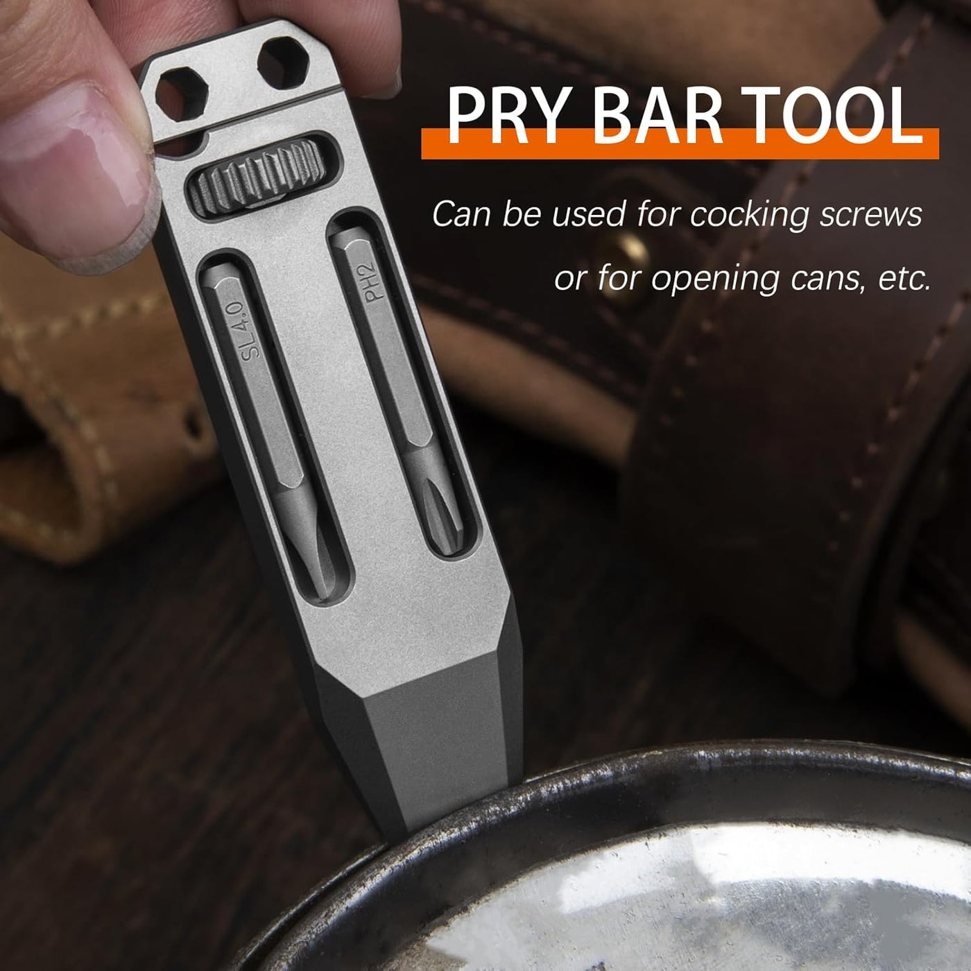 The Alix : 4 in 1 Titanium Multitool Pry Bar