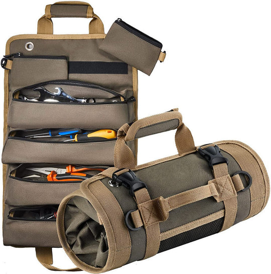 Multi-Functional Roll-Up Tool Organizer – Versatile Storage Bag for Tools & Hardware