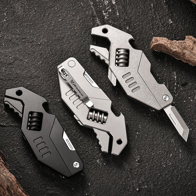 The Pulse:Titanium Multi-Function EDC Folding Knife Pliers