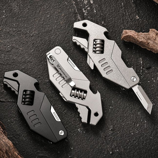 The Pulse:Titanium Multi-Function EDC Folding Knife Pliers