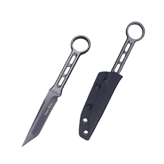 Cressi | AUS-10 EDC Fixed Blade Knife | Premium Outdoor & Utility Blade