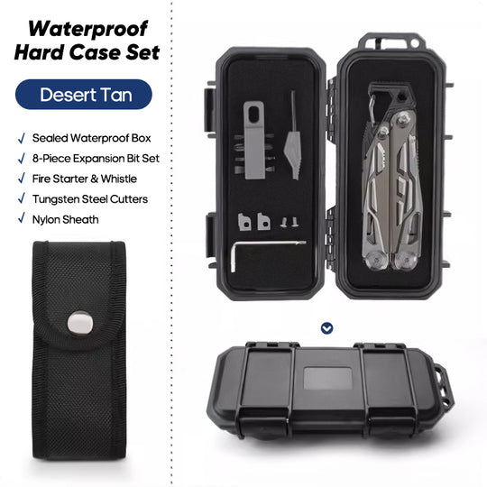 Solar Chase Pliers | 14-in-1 Tactical Multitool with Fire Starter & Saw | Heavy Duty 420 Steel for Survival & EDC