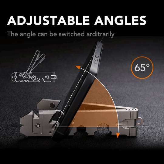 AceStand 2.0 - The Magnetic All-in-1 Titanium EDC Phone Stand